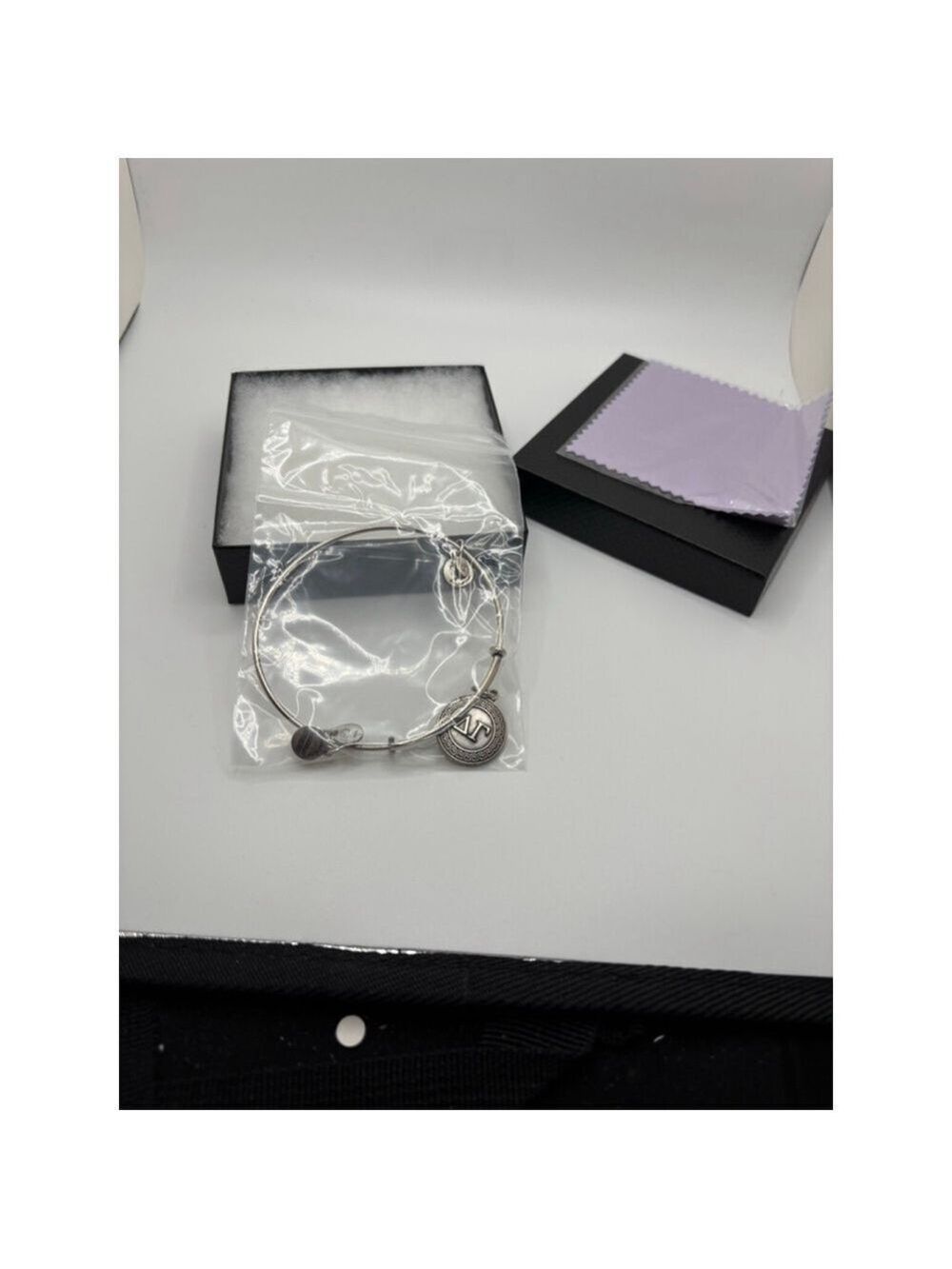 Alex and Ani Silver Gamma Sorority Bangle Bracelet - Picture 3 of 5